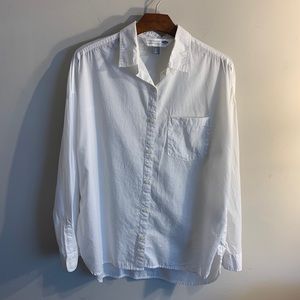 White Boyfriend Button Own Shirt